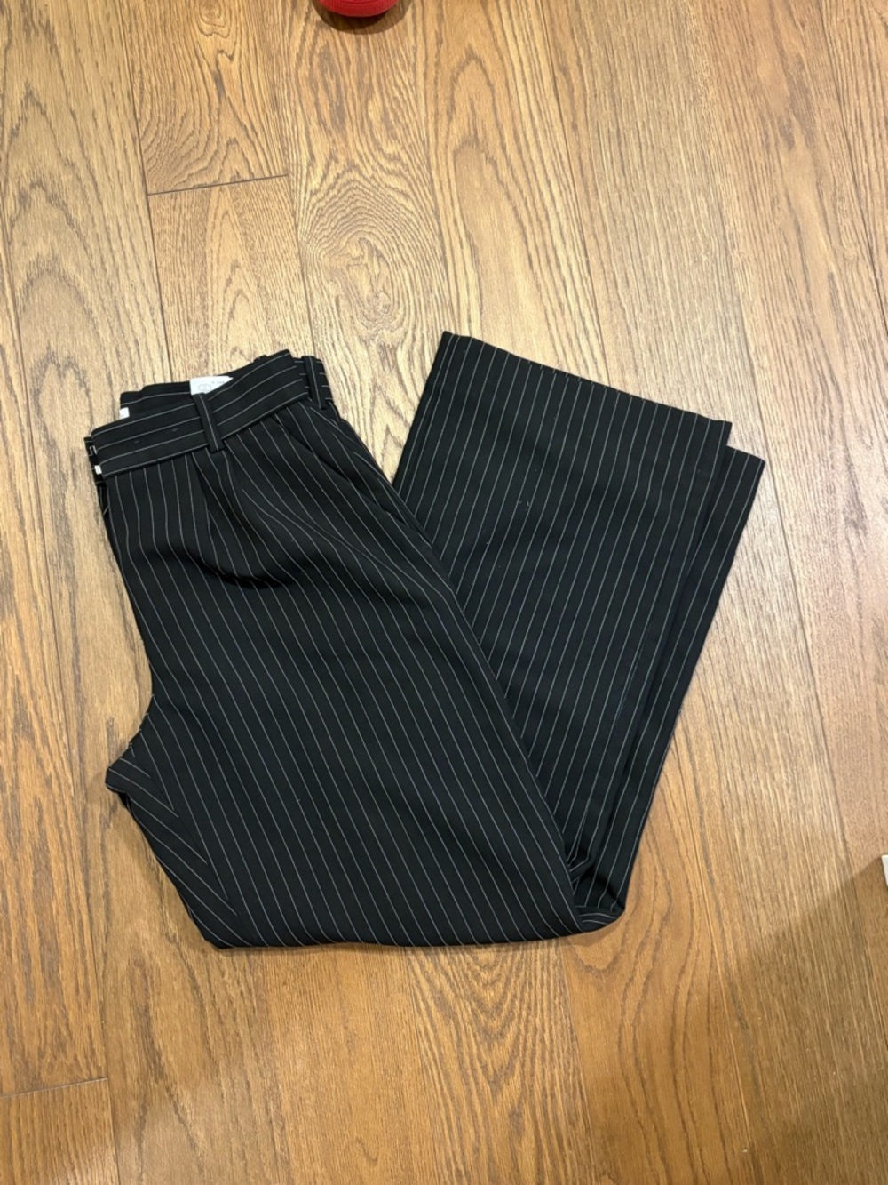 Abercrombie & Fitch Black Pinstripe Trousers